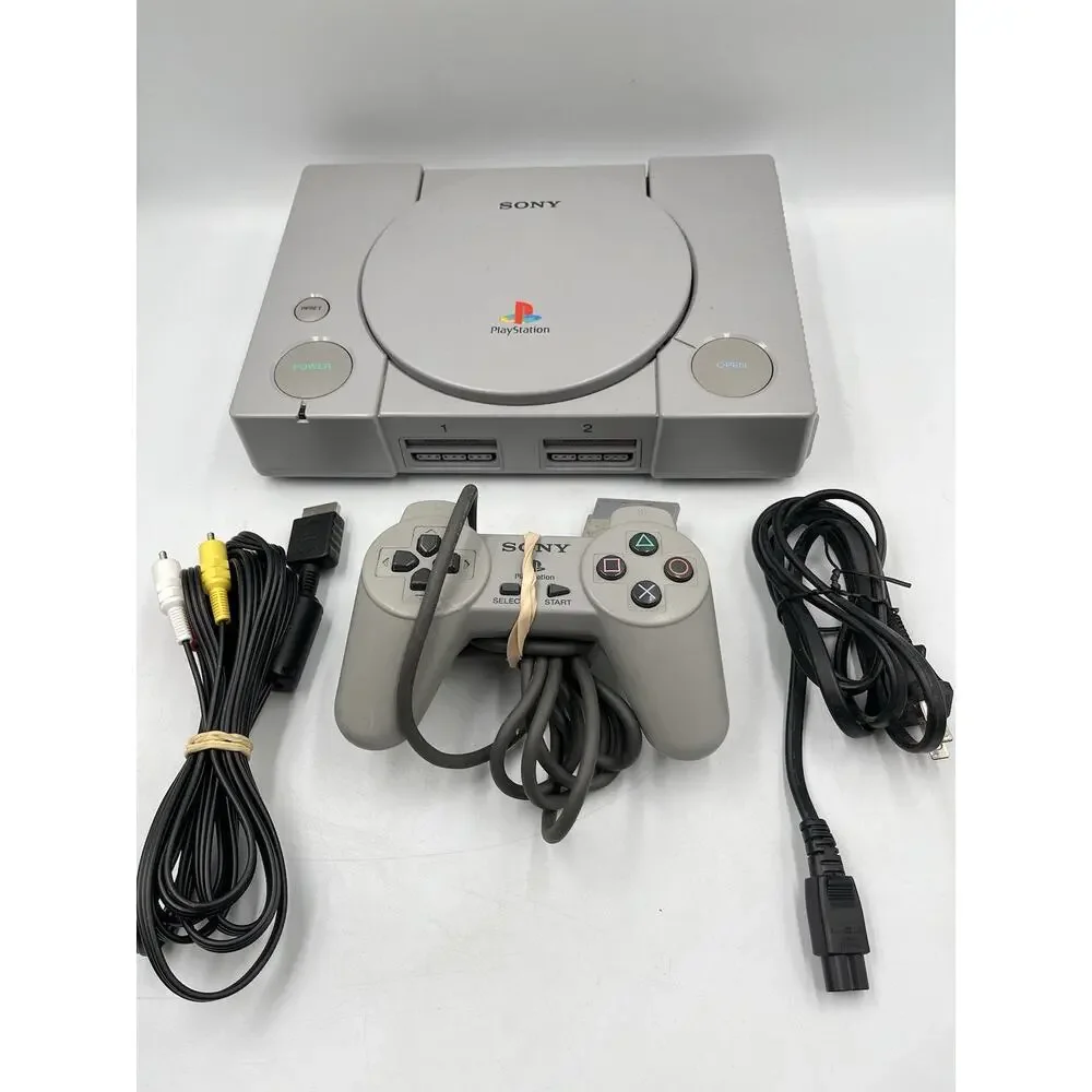 Sony PlayStation 1 SCPH-5501 Console + Original Controller & Cords - Tested PS1
